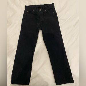 Janie and Jack boys corduroy pant, black, size 6. Barely worn.